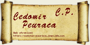 Čedomir Peurača vizit kartica